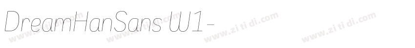 DreamHanSans W1字体转换 DreamHanSans W1字体转换